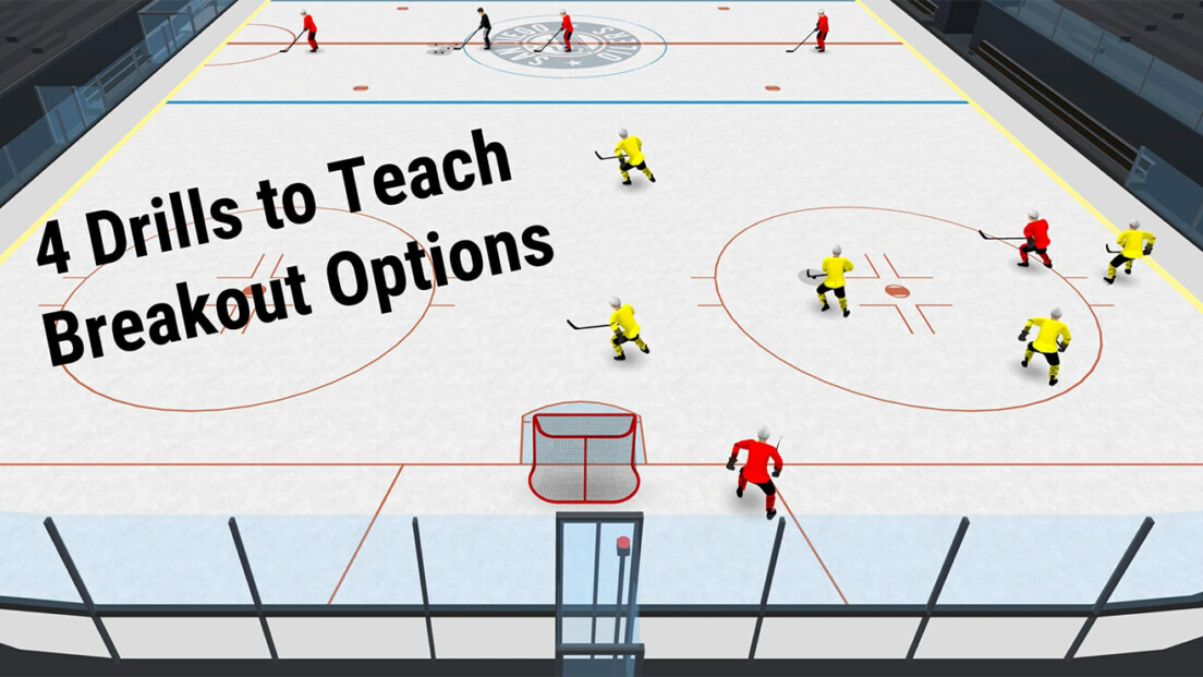 4 Hockey Practice Drills to Teach Breakout Options