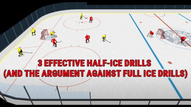 3 Effective Half-Ice Hockey Practice Drills (and the Argument Against Full Ice Drills)