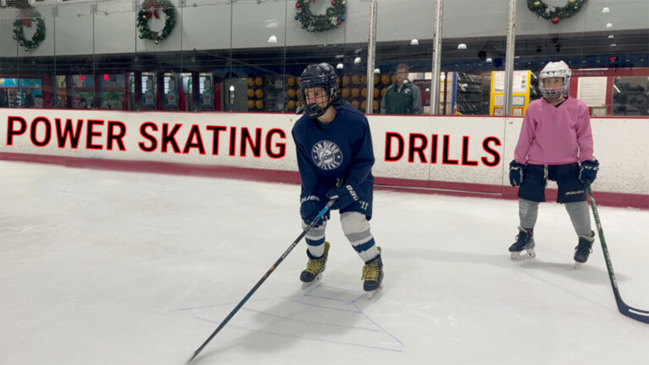 3 Hockey Practice Drills that Focus on Power Skating