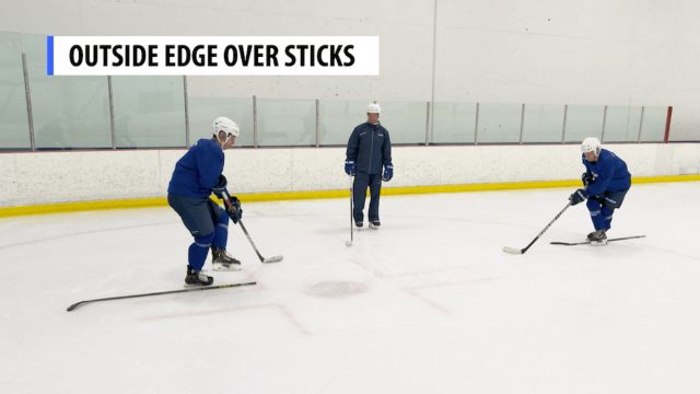 Outside Edge Over Sticks