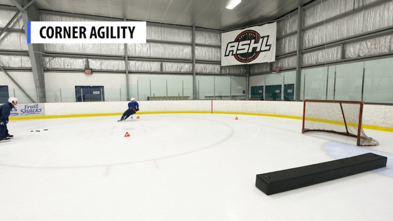 Corner Agility with Puck