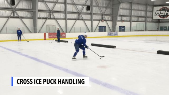 Cross Ice Puck Handling - Pulls and Fakes